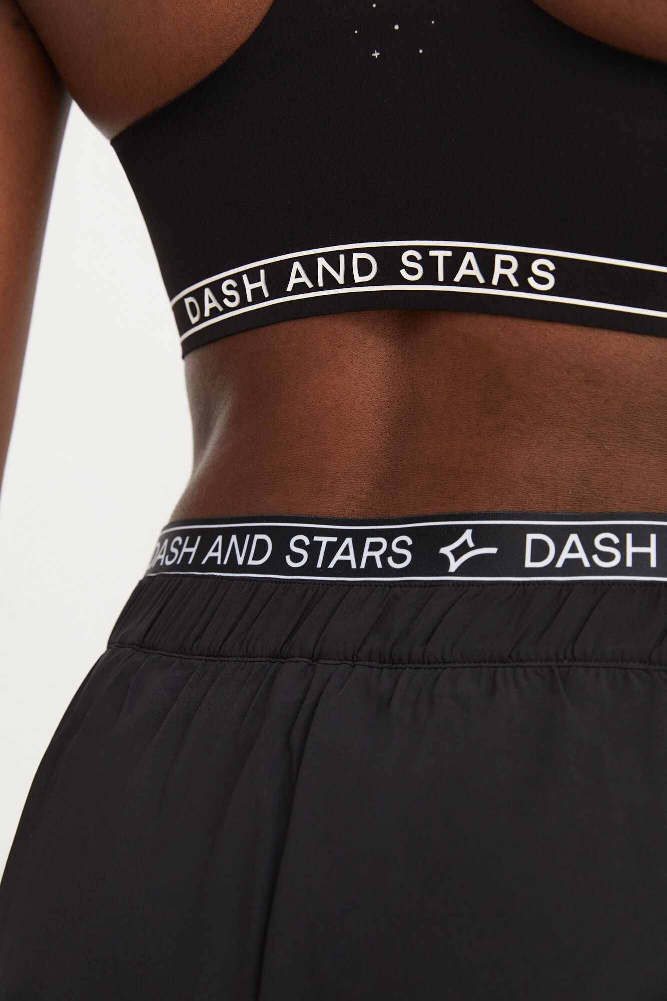 Shorts de malha preta - preto