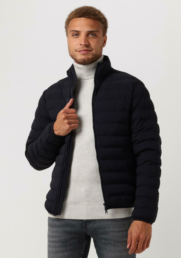 PROFUOMO blauwe profuomo gewatteerde jas outerw lt weight bomber