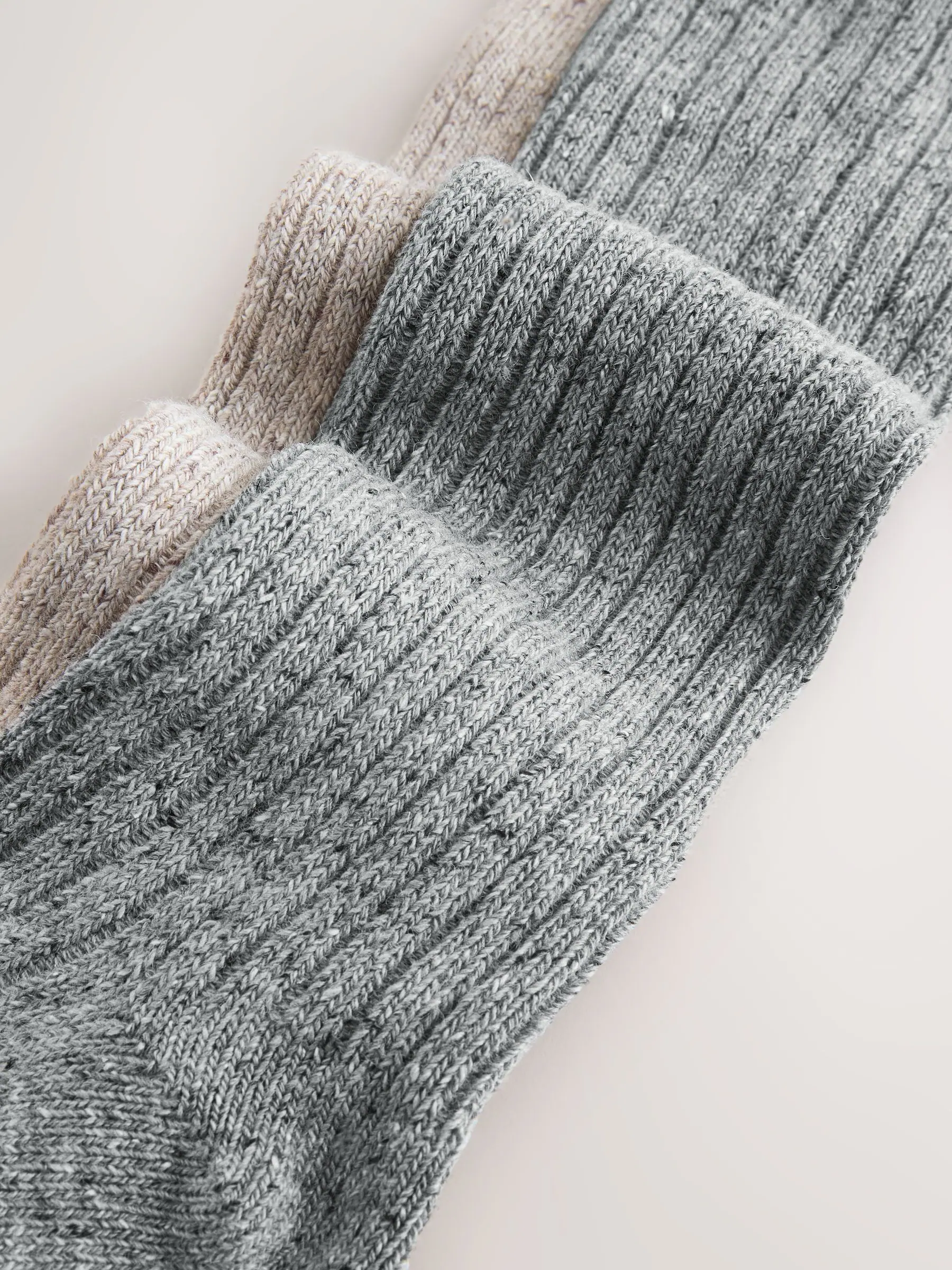 Neutraal - Thermal Wool Blend Knee High Socks 2 Pack With Silk