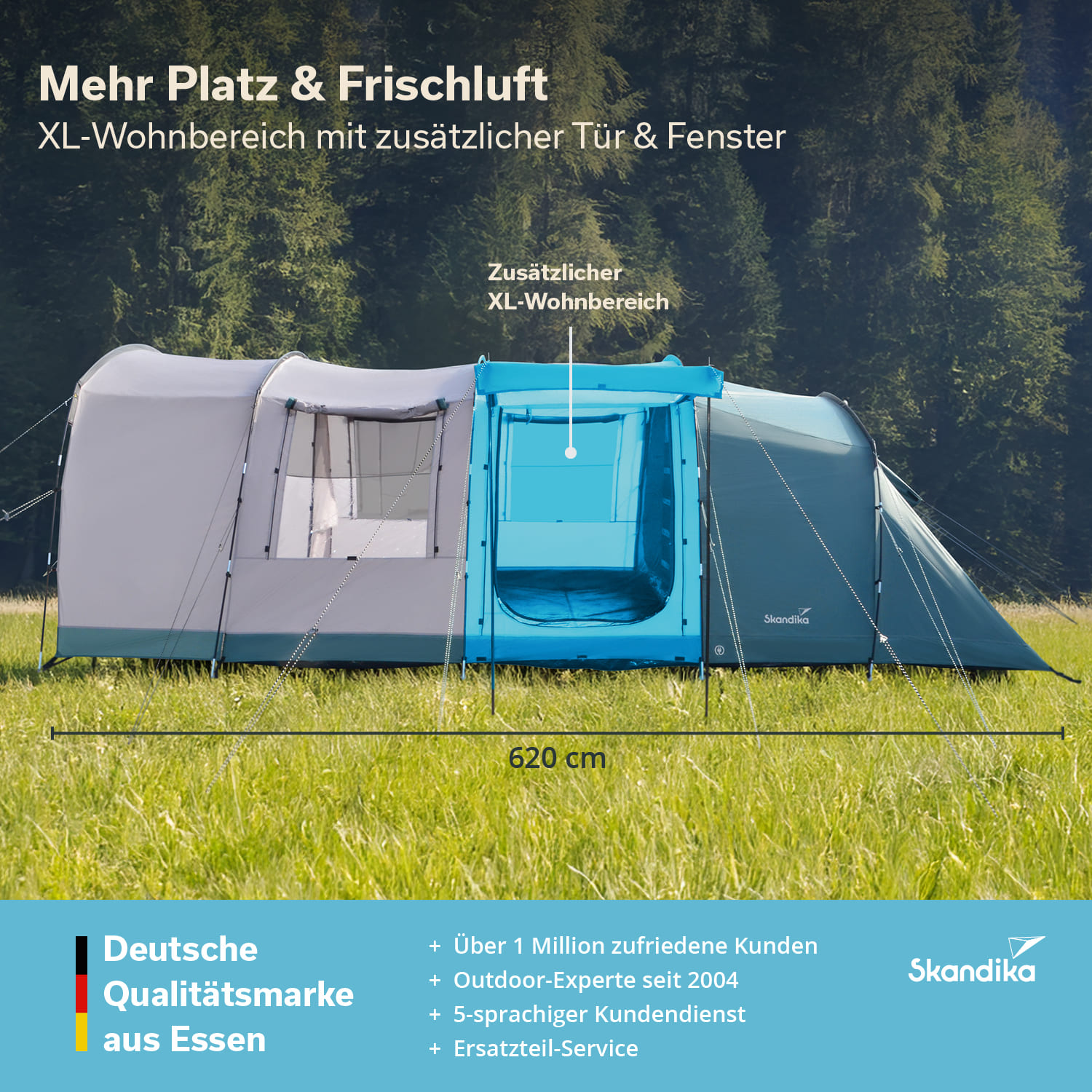 Skandika Hafslo 5 XL Sleeper Protect tunneltent