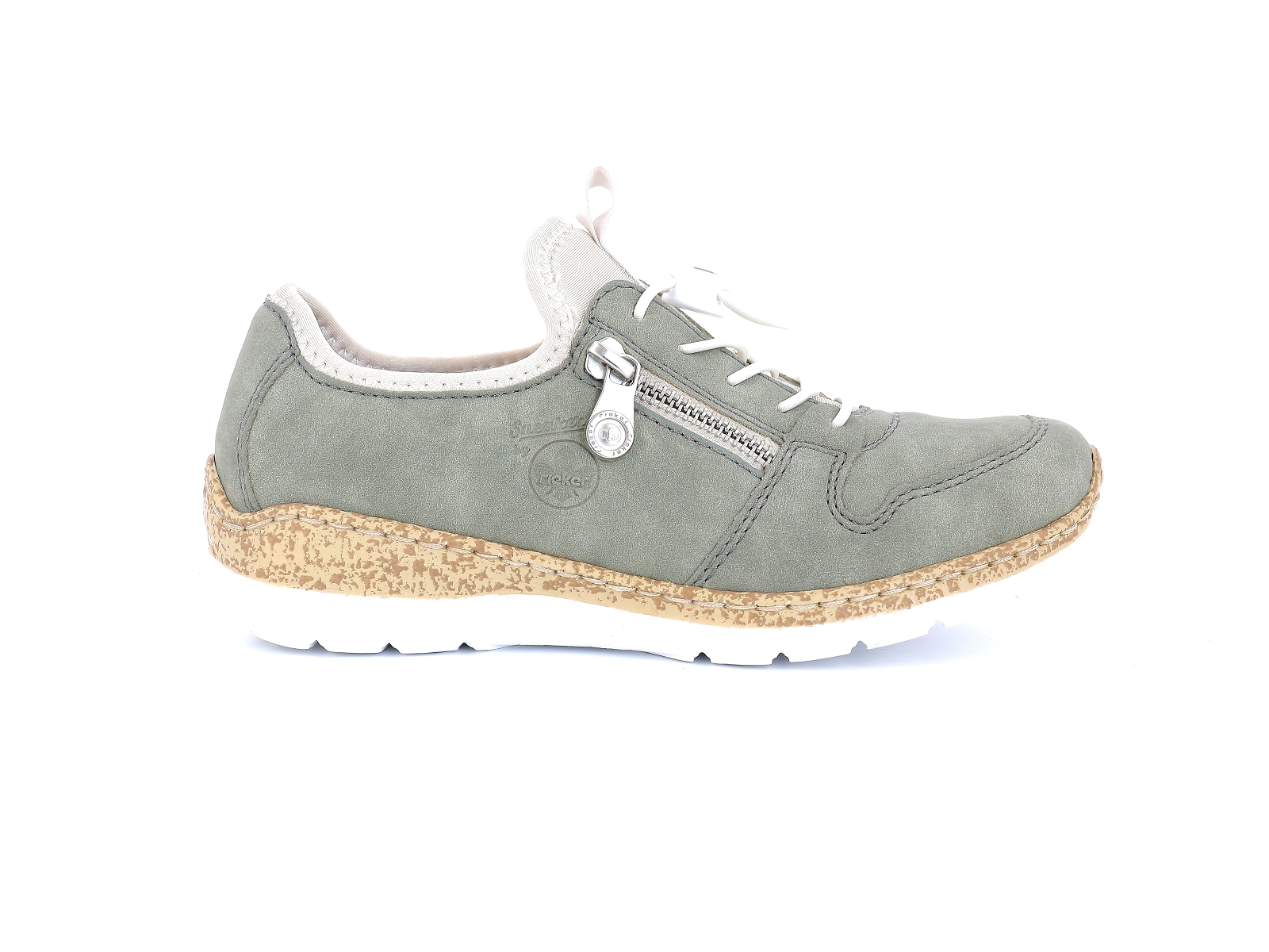 Rieker-N42G0 Matières combinées Kaki
