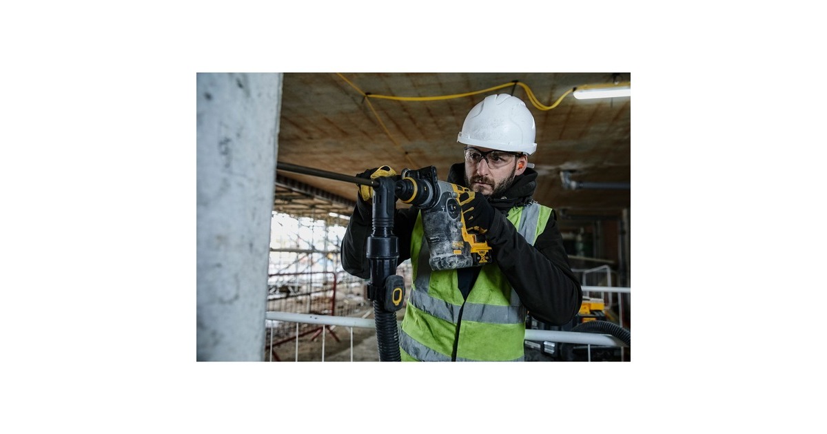 DEWALT18V XR Li-Ion Brushless SDS+ Combihamer met snelwisselboorkop boorhamer  (Geel, Koffer en 2 accu's (5,0 Ah) inbegrepen)