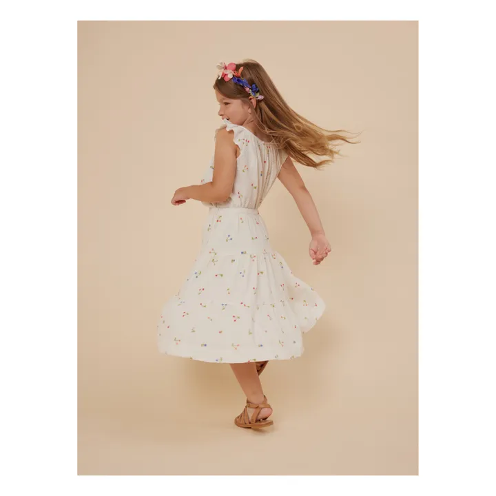 Bonpoint Robe Cerises Florentine | Blanc