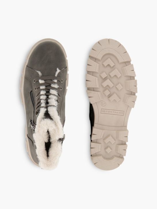 TOM TAILOR Schnür-Stiefelette Grau