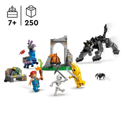 LEGO Fortnite 77075 Peely og Sparkplug slår leir på sletten