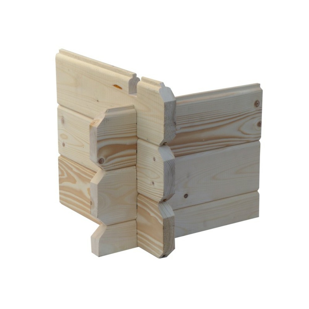 Abri de jardin en bois - 3x2 m - 12 m2 + terrasse avec balustrade et avant-toit en bois
