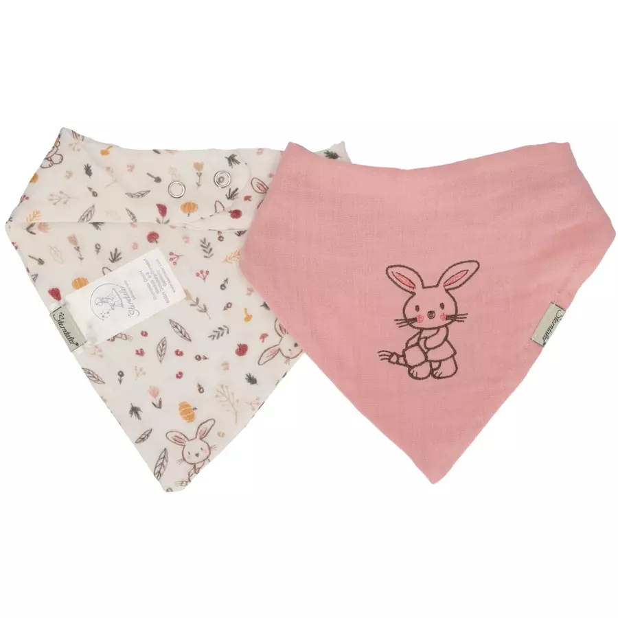 Sterntaler Halstuch Doppelpack Hase rosa