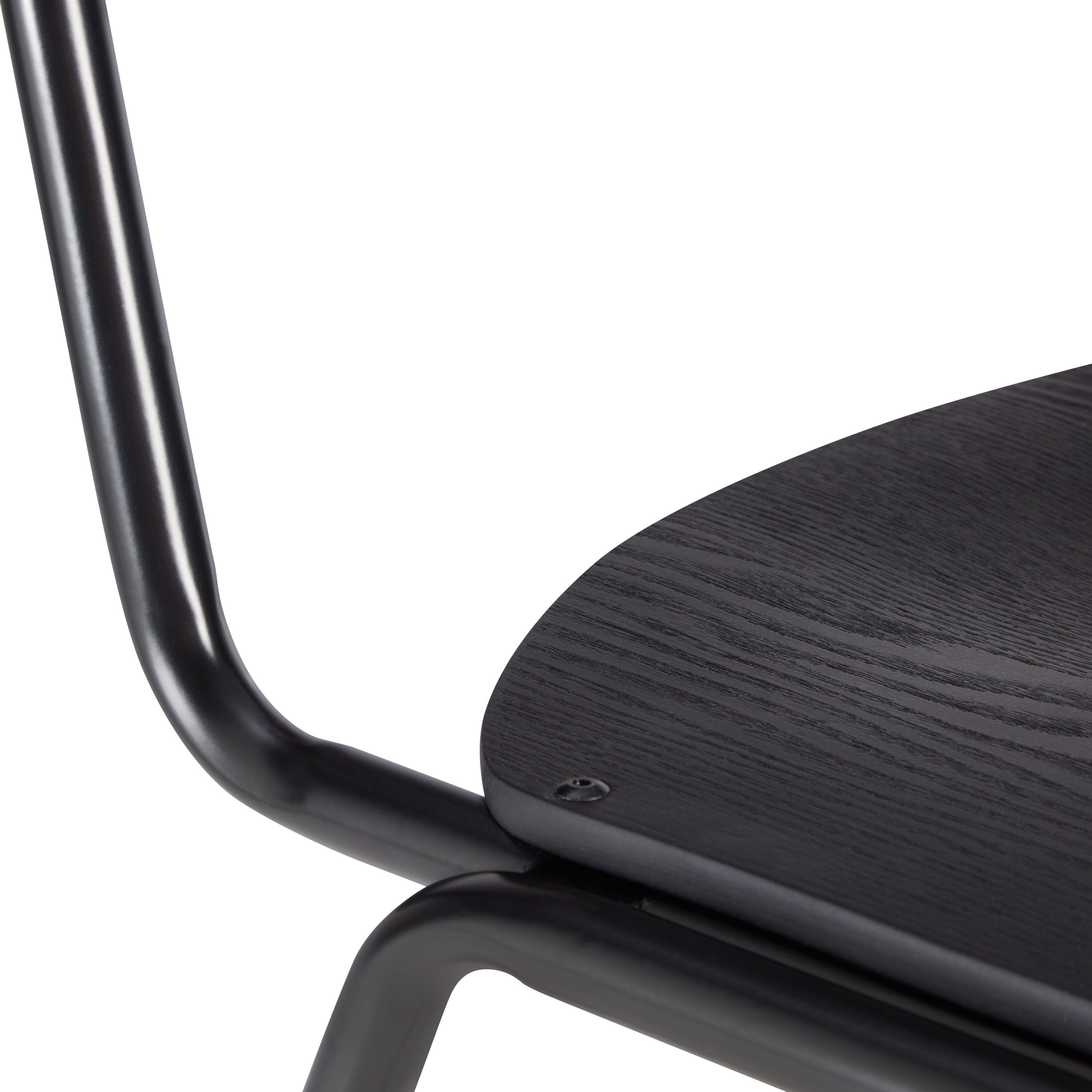 LEVIO Stuhl - Schwarz / B: 43.0 cm x T: 50.0 cm x H: 83.0 cm