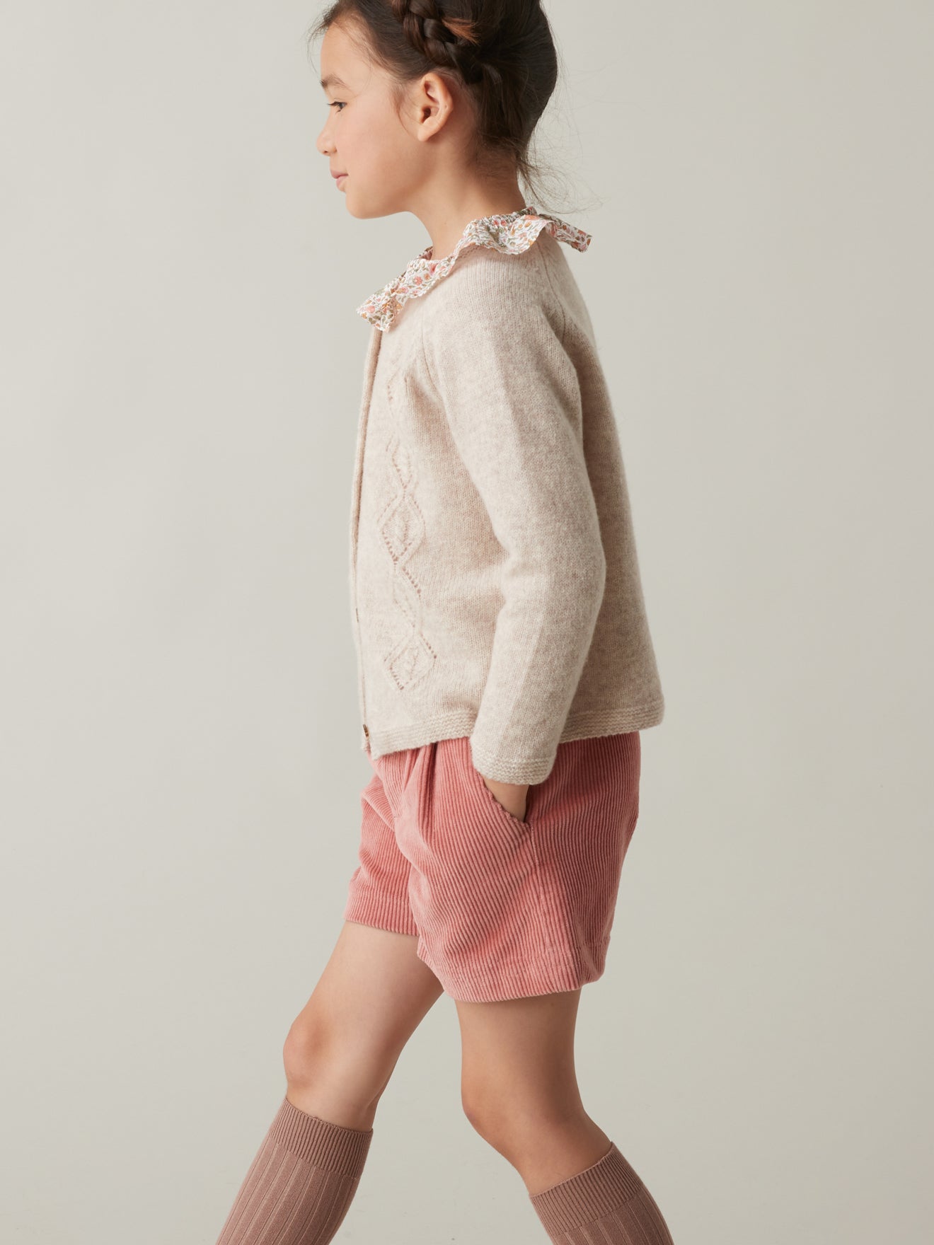 Cardigan Fille en laine mérinos