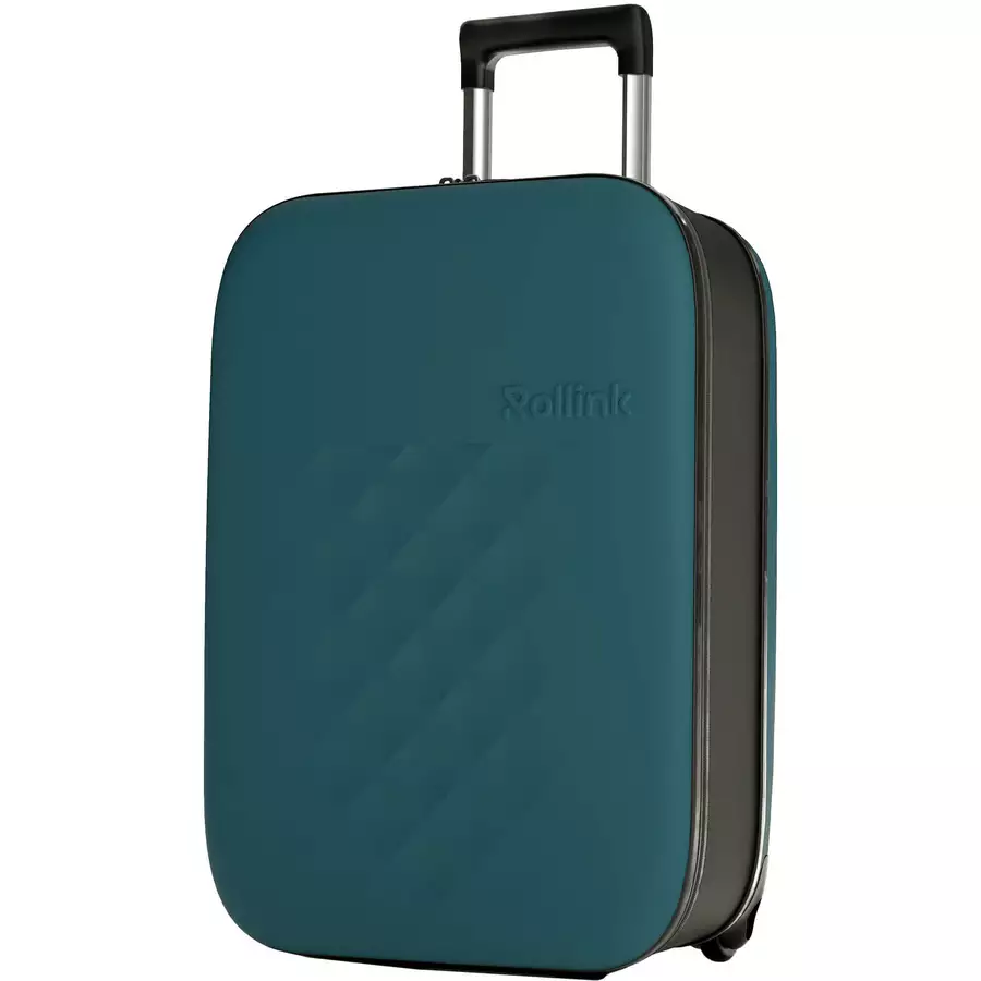 Rollink Vega II - faltbarer 2-Rollen-Kabinentrolley 55 cm deep lagoon