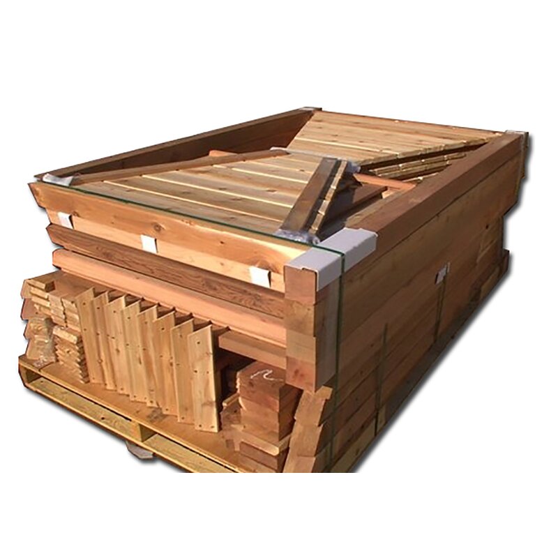 Gazebo de cedro para pátio Bayside, 3 m de largura x 3 m de profundidade