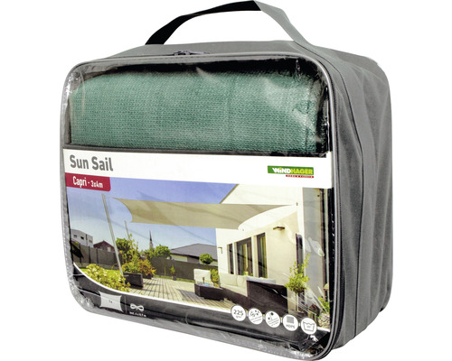 Capri rechthoekige parasol 3x4m groen