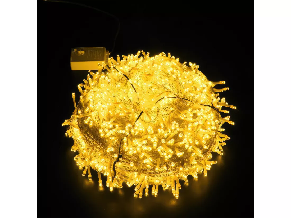 80M 800 LED Guirlande lumineuse Carnaval Mariage Extérieur Intérieur Jardin Éclairage, blanc chaud