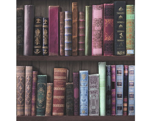Vliesbehang 103301 Boeken veelkleurig