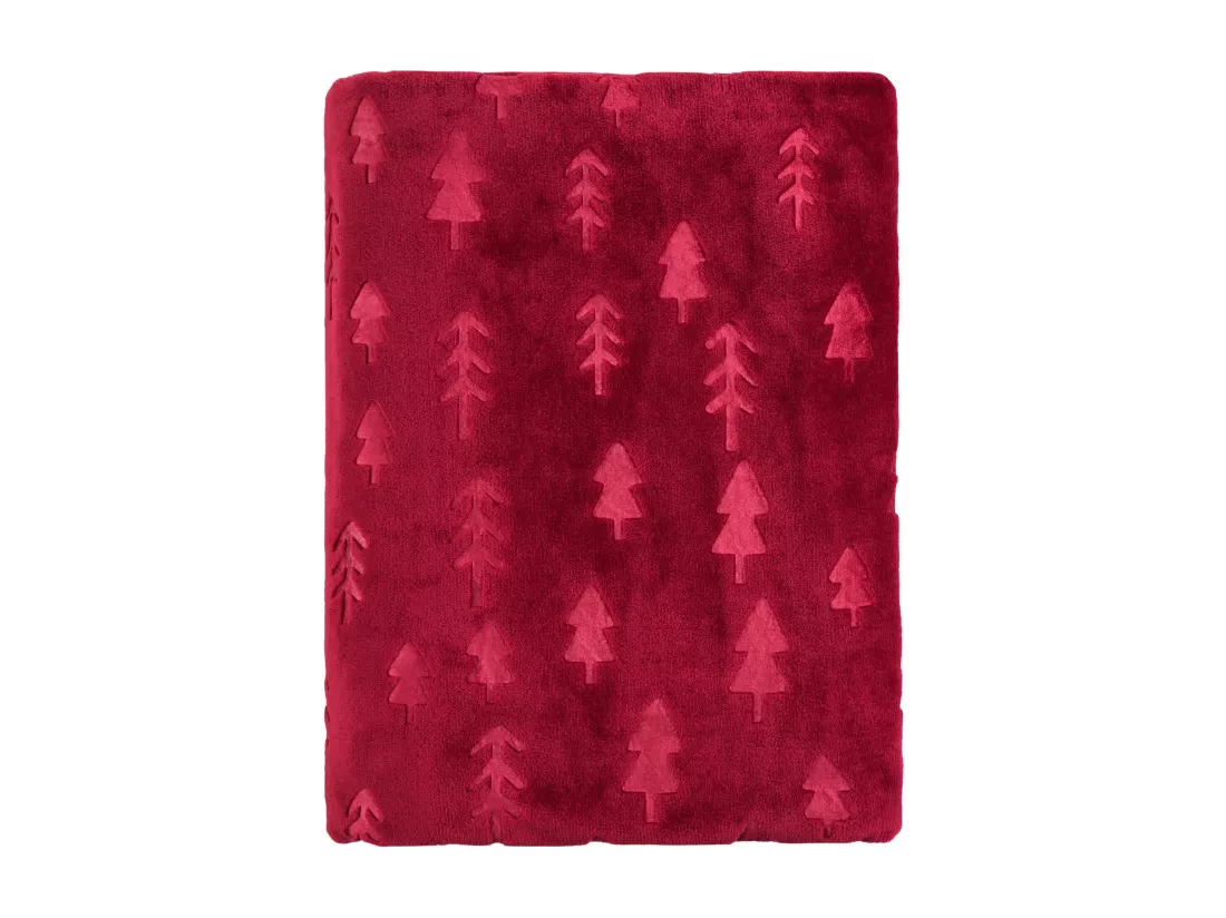 Plaid polaire pin rouge 150x200 cm