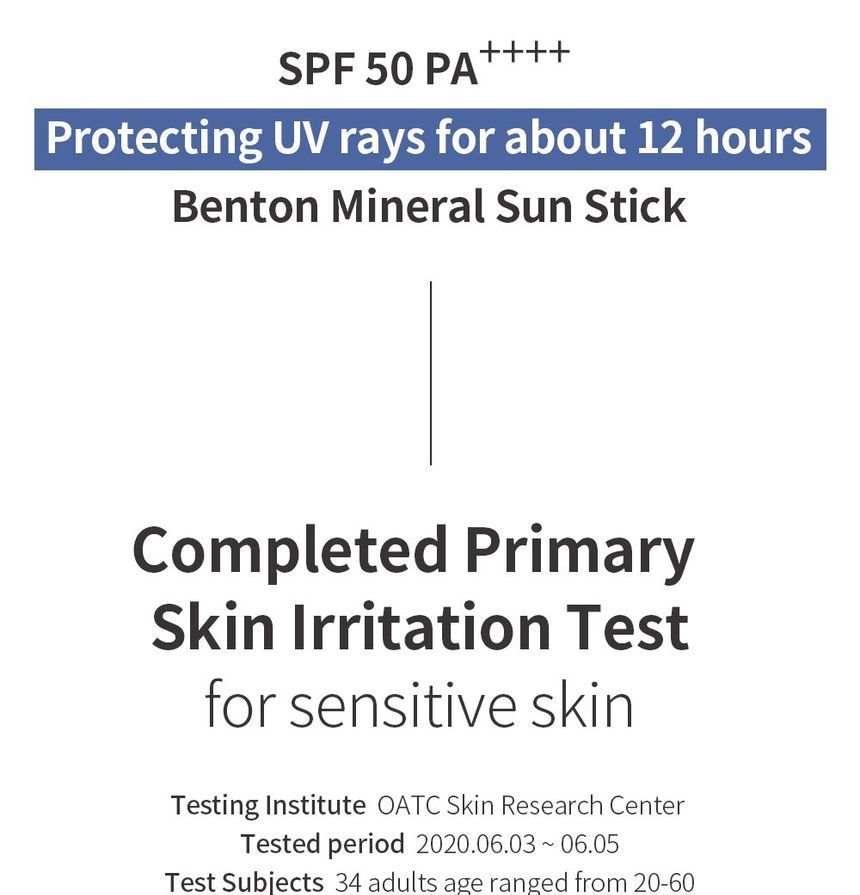 Benton - Minerale Zonnestick