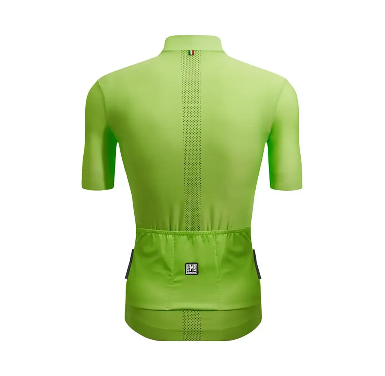 Santini Colore Puro Fietsshirt Korte Mouwen Fluo Groen Heren