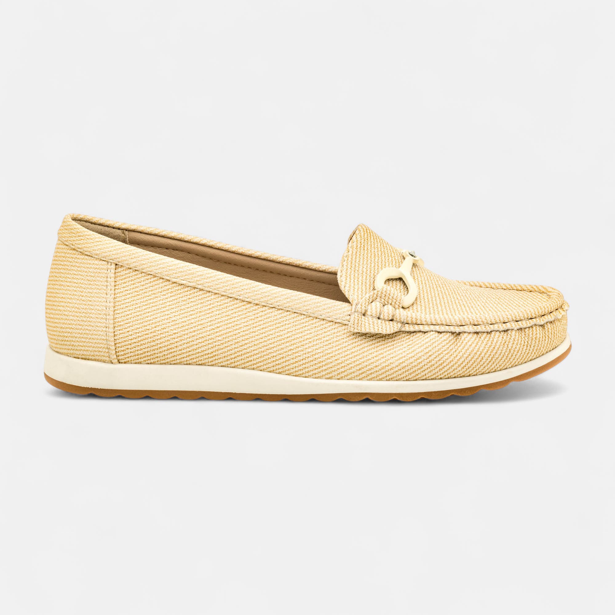 Mocassins pieds sensibles Femme beige