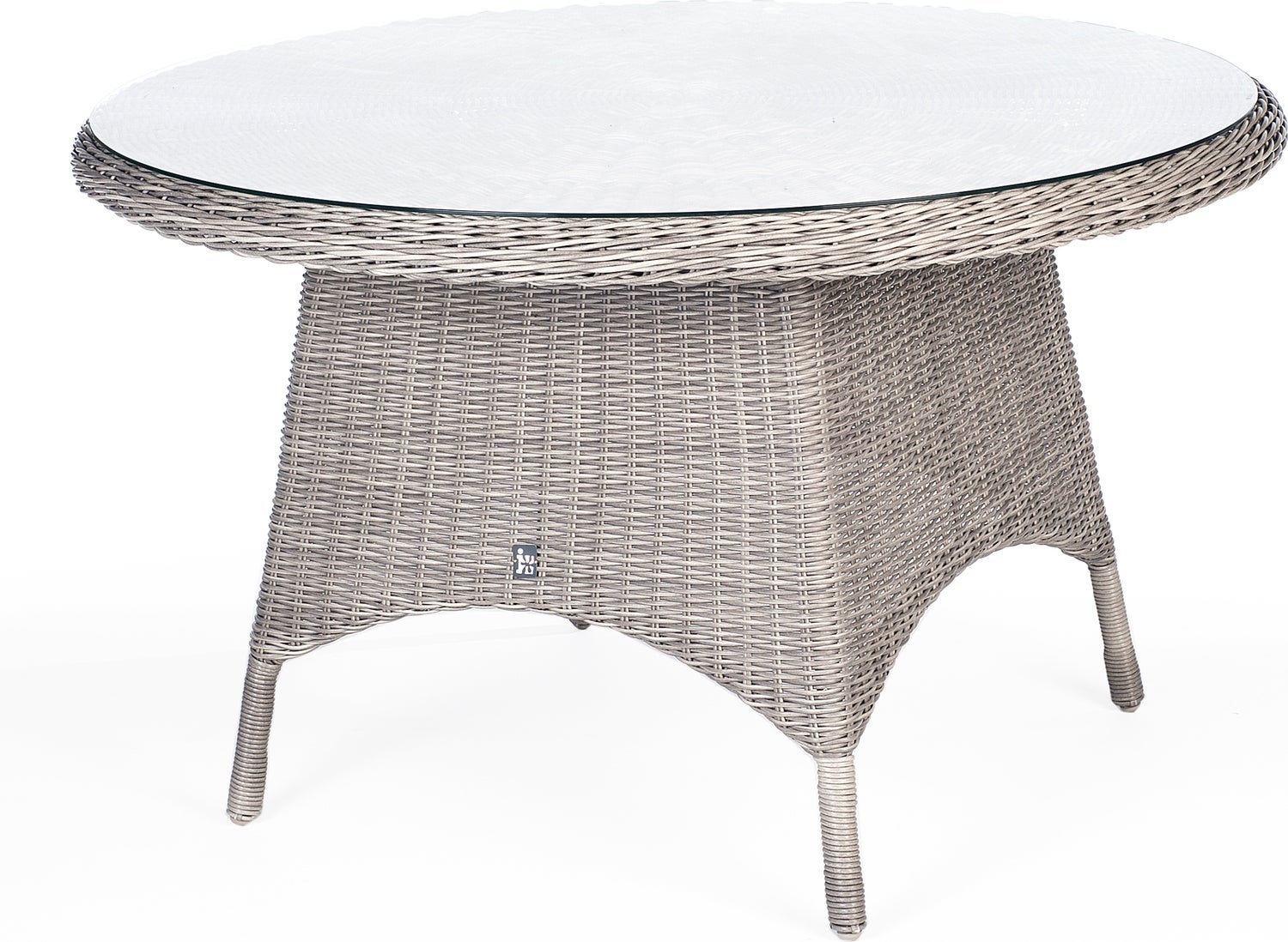 Intratuin eettafel Lima witgrijs D 125 H 76 cm