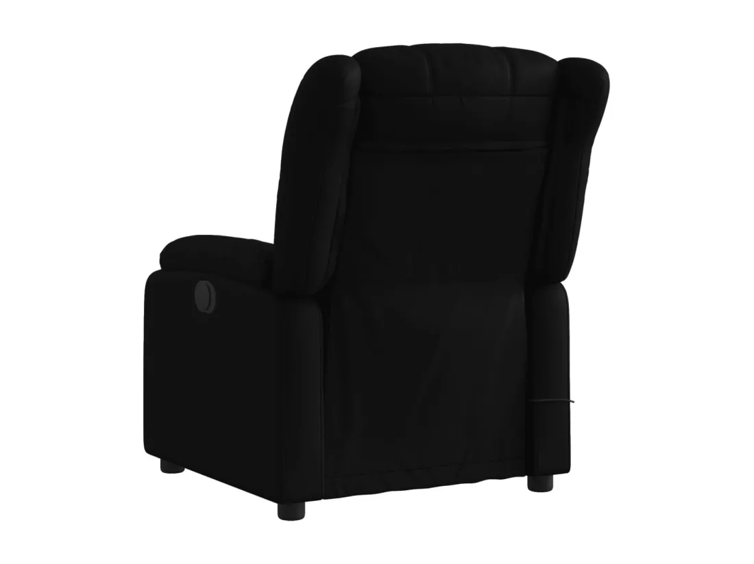 Fauteuil massant inclinable électrique noir similicuir