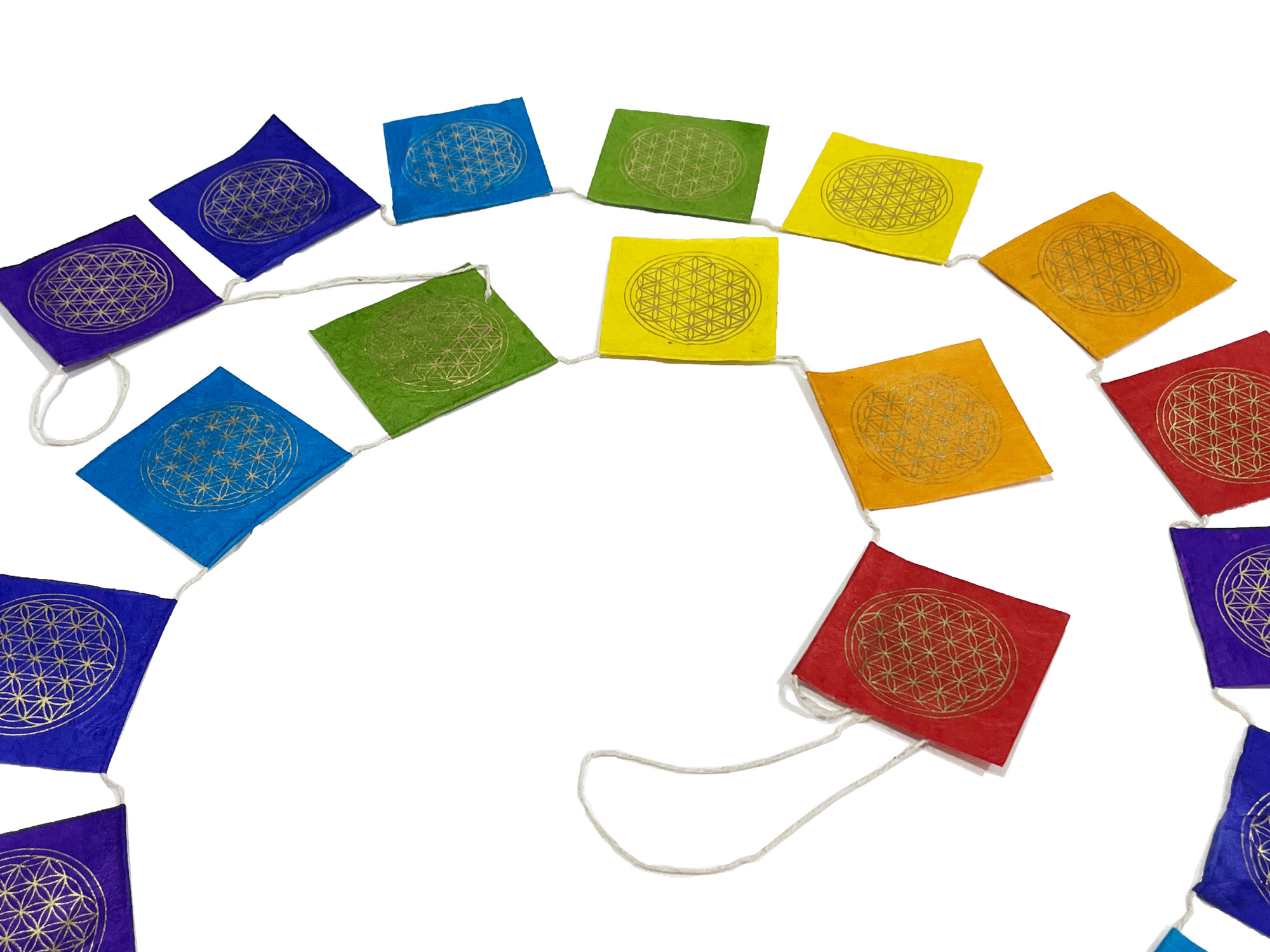 Gebetsfahnen 'Flower of Life', multicolor, L 200 cm günstig bestellen