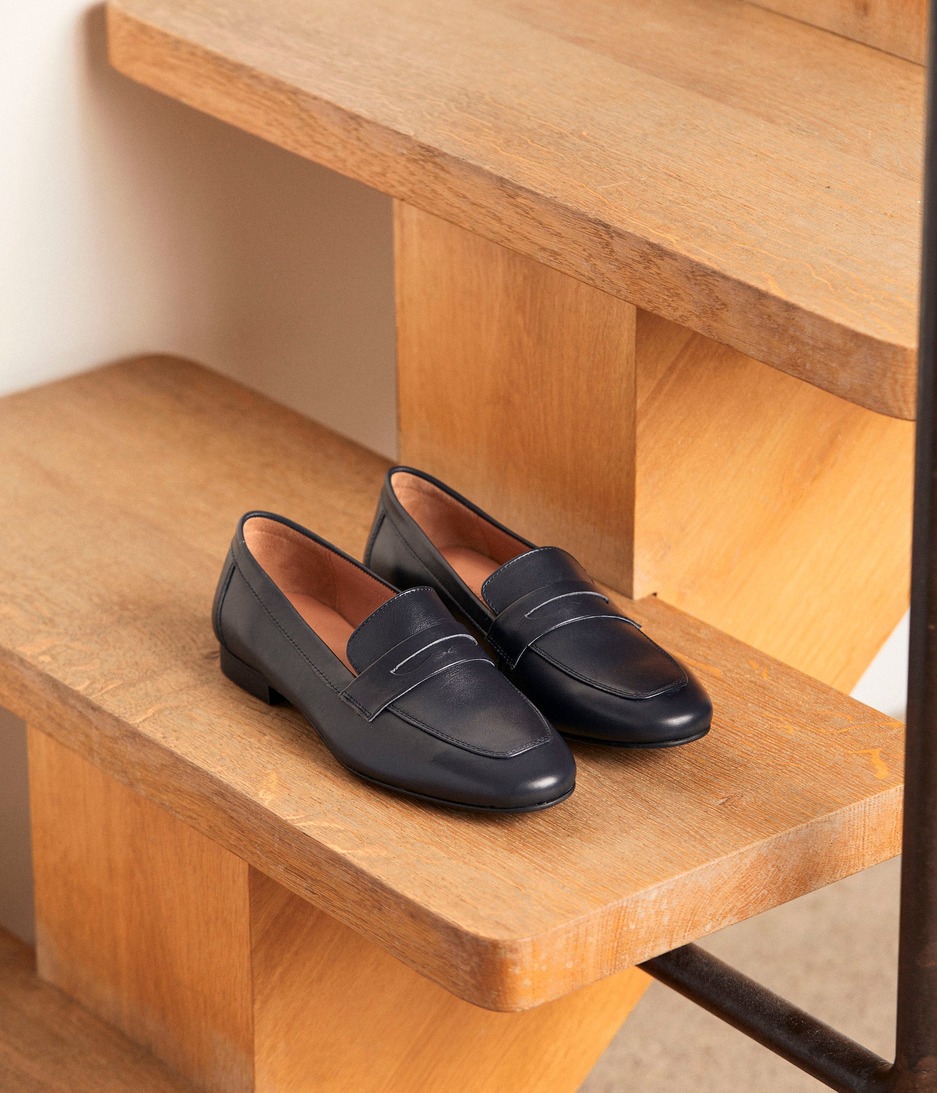 Mocassins cuir marine Jackie