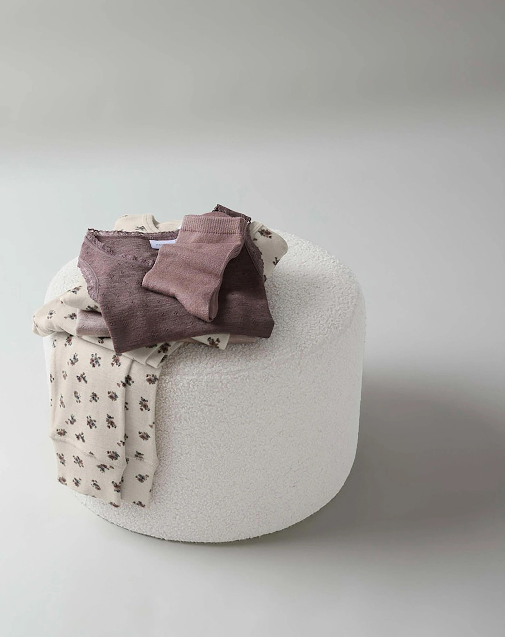 Leggings NKFWANG AOP aus Wolle in moonbeam
