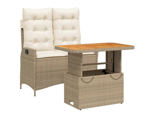 LES TENDANCES - Salon extérieur Salon de jardin-beige-2 places-90x55-450387