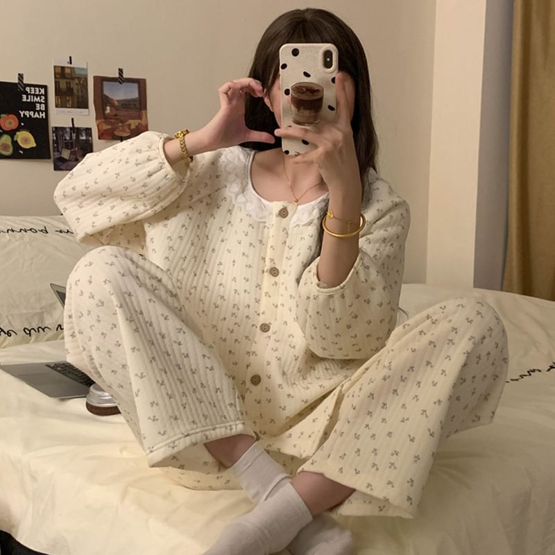 Dazzli - Pyjamaset: Shirt met patroon + Broek