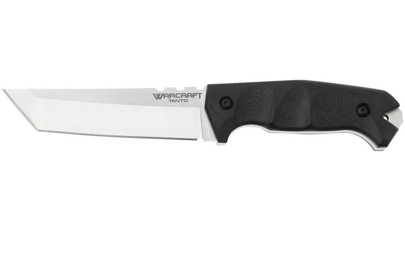 Cold Steel Warcraft Tanto 13U, Satin San Mai, Black G10 vaststaand mes, Lynn C Thompson design