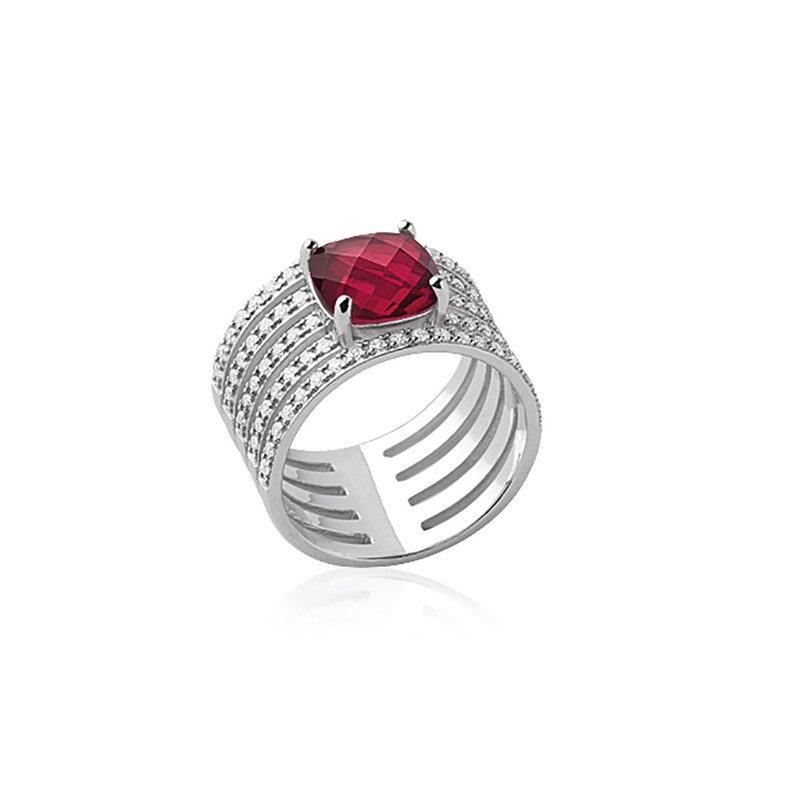 Bague Femme - Argent 925 - Oxyde de zirconium