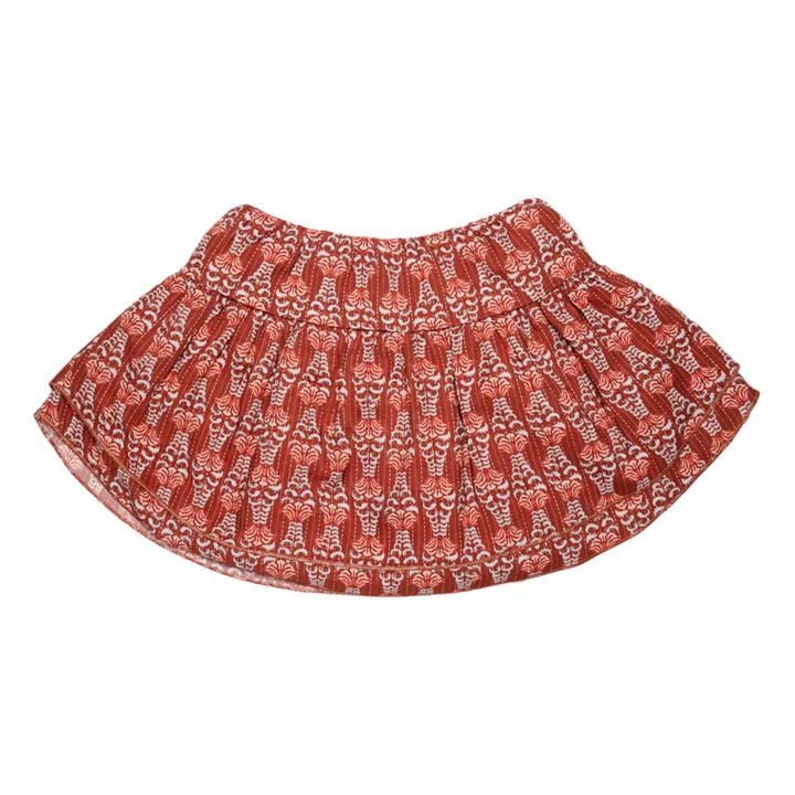 Baje Studio Jupe Springs Tissée | Rouge Brun