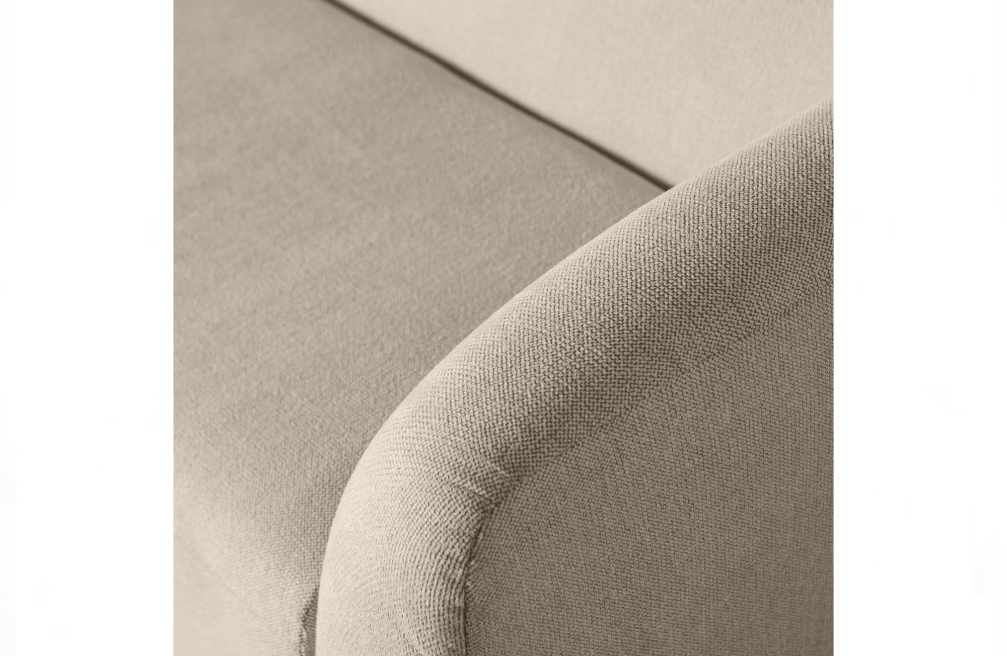BePureHome 3-zitsbank Sloping Naturel Melange