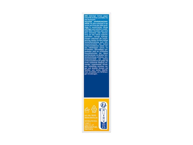 NIVEA SUN Sonnencreme Sun Alpin LSF 50 50 ml Feuchtigkeitsspendende Sonnenpflege