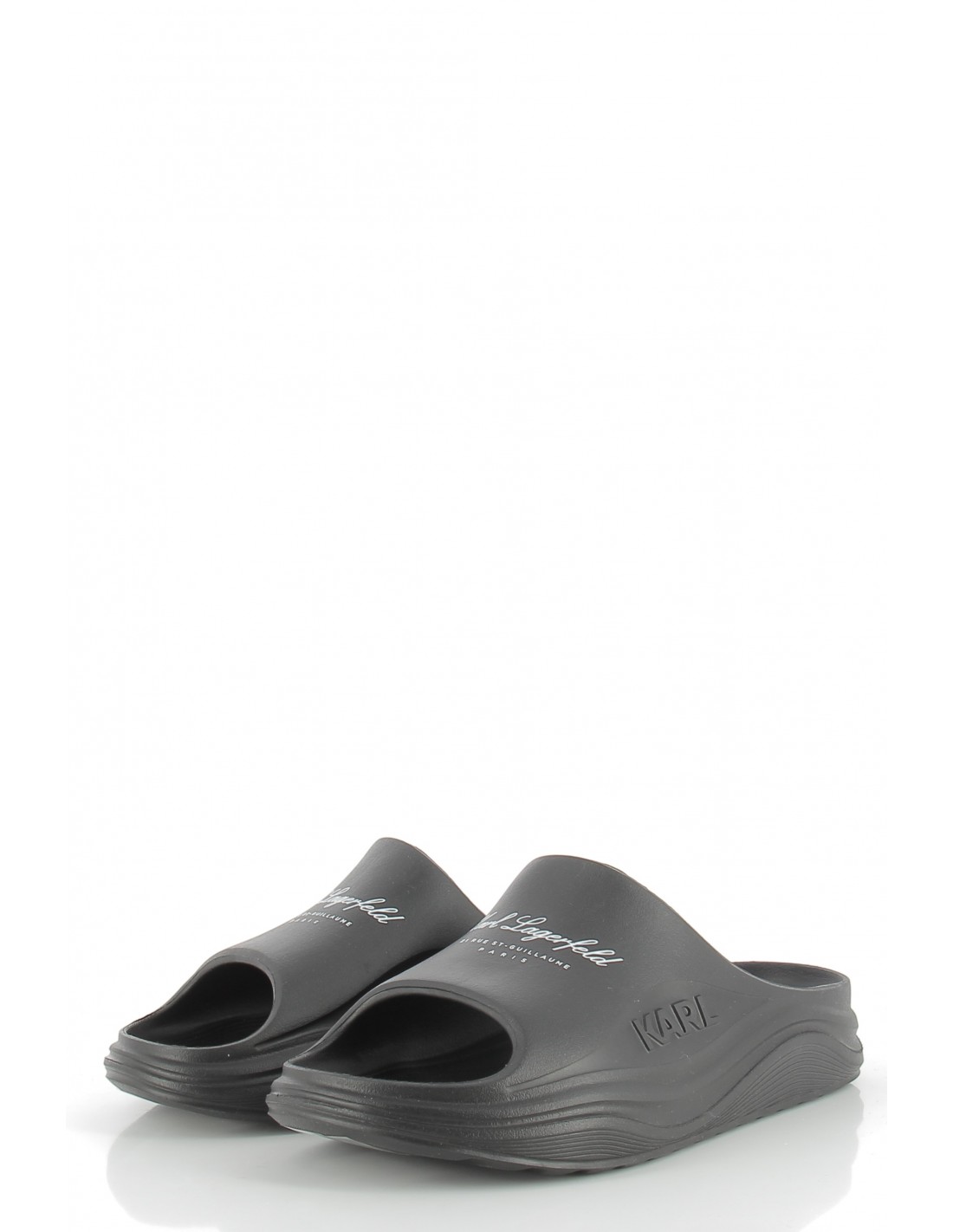 karl lagerfeld claquettes femme skoona hotel logo slide noir