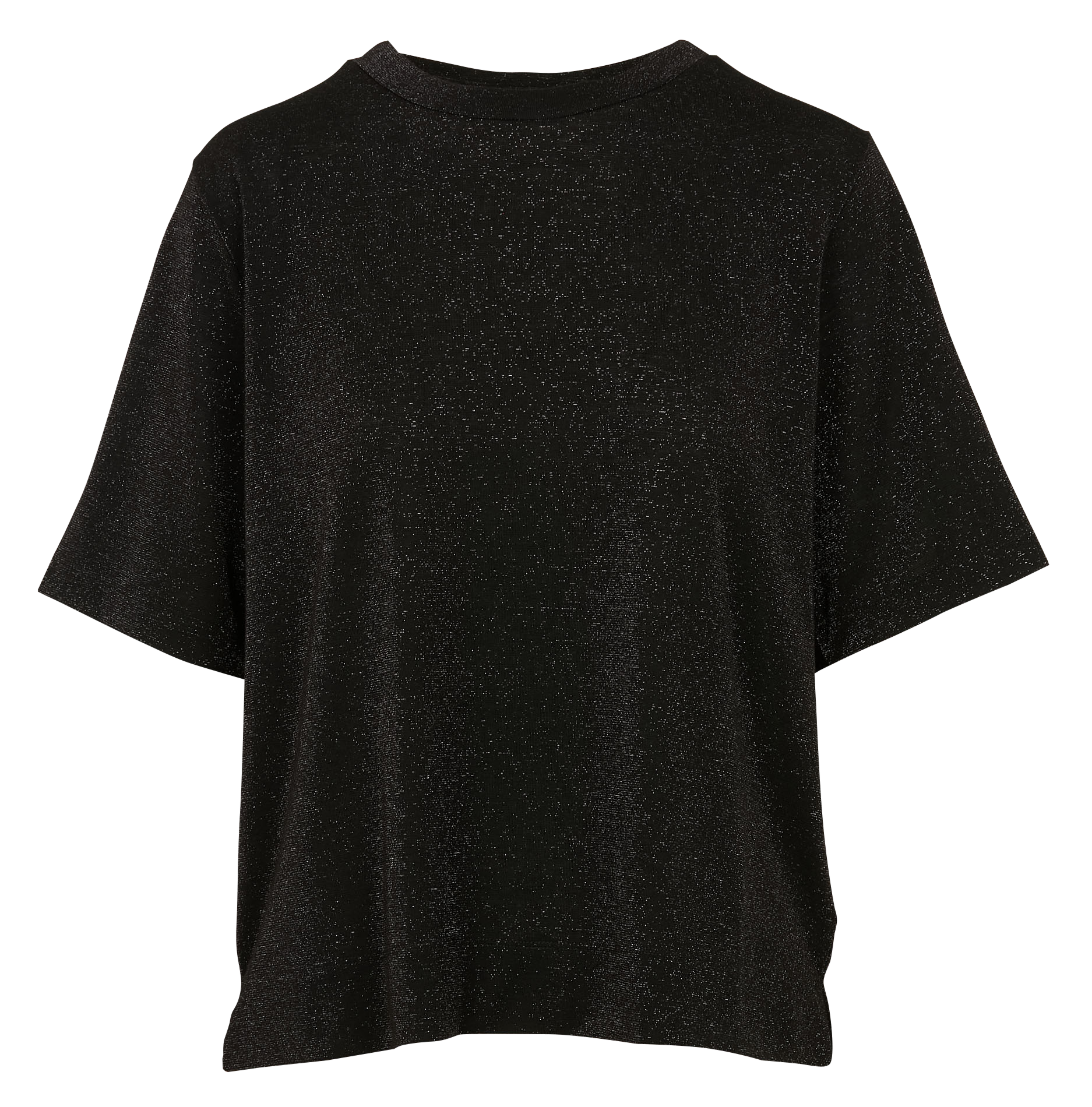 IORA - Tee-shirt col rond pailleté | Gris