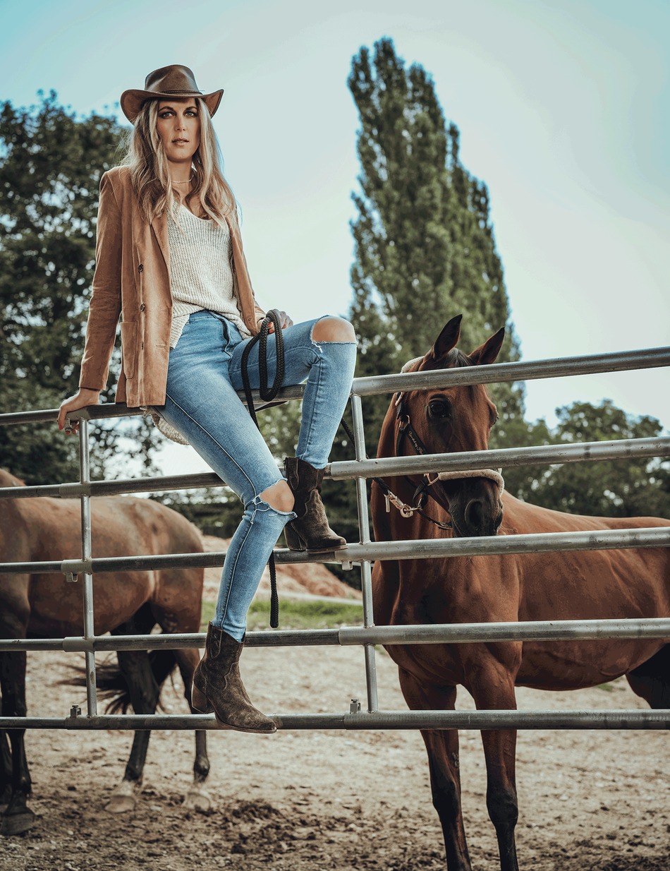 Veloursleder Boot
