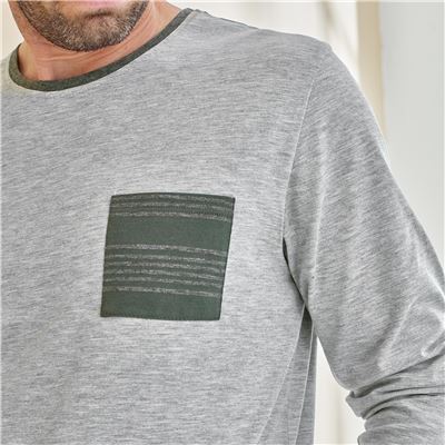 Pyjama jersey bas rayé