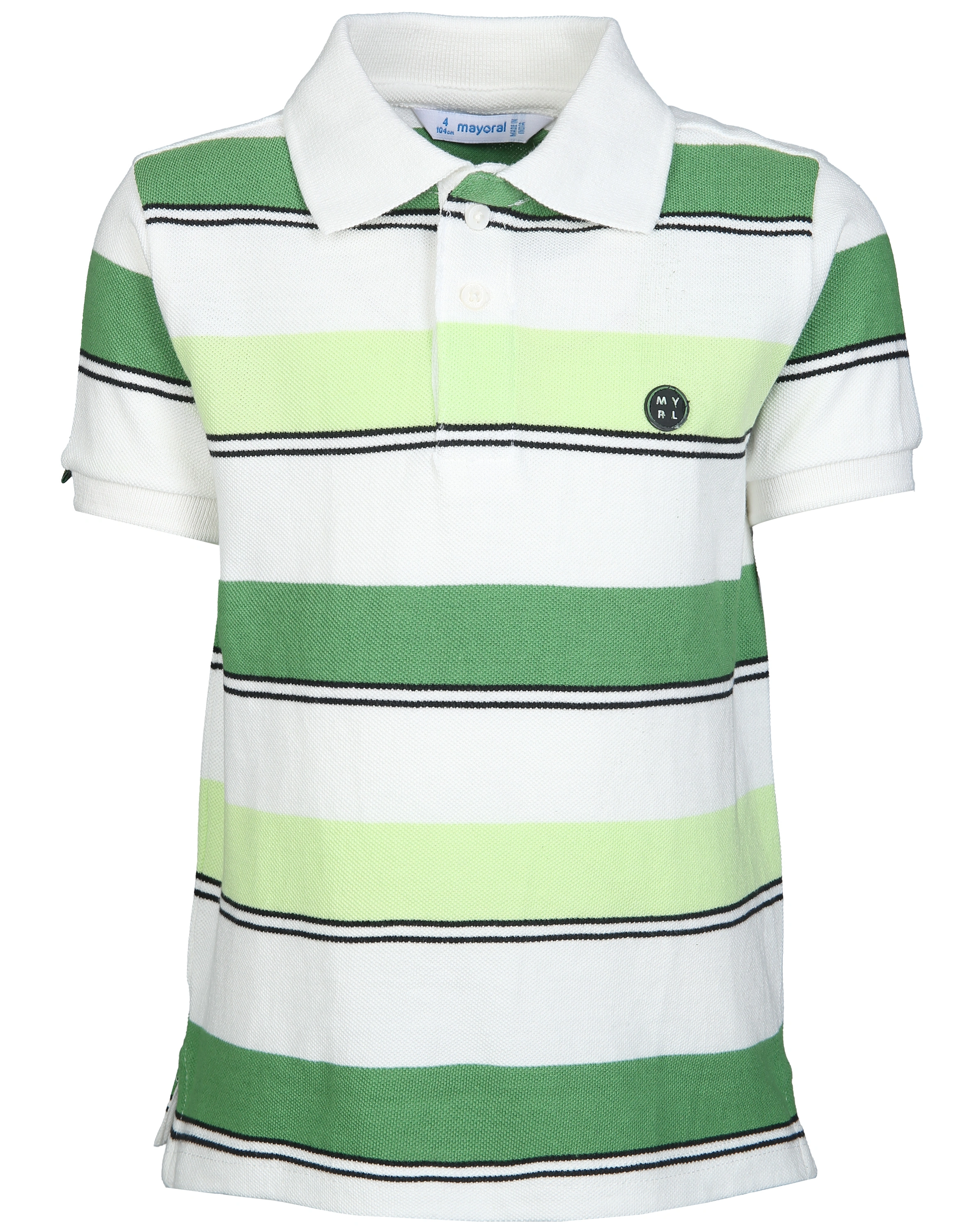 Poloshirt STRIPES in croma grün