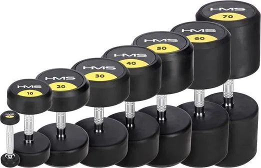 HMS Rubber dumbbells HG PRO 37.5kg (17-66-166)