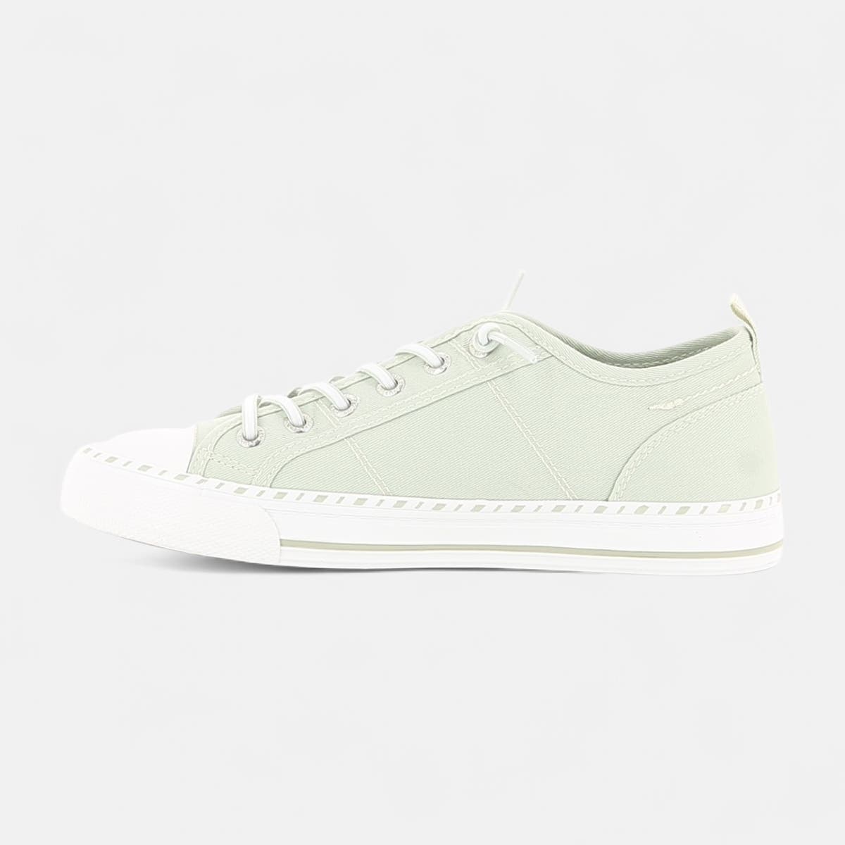Baskets en toile Femme vert clair