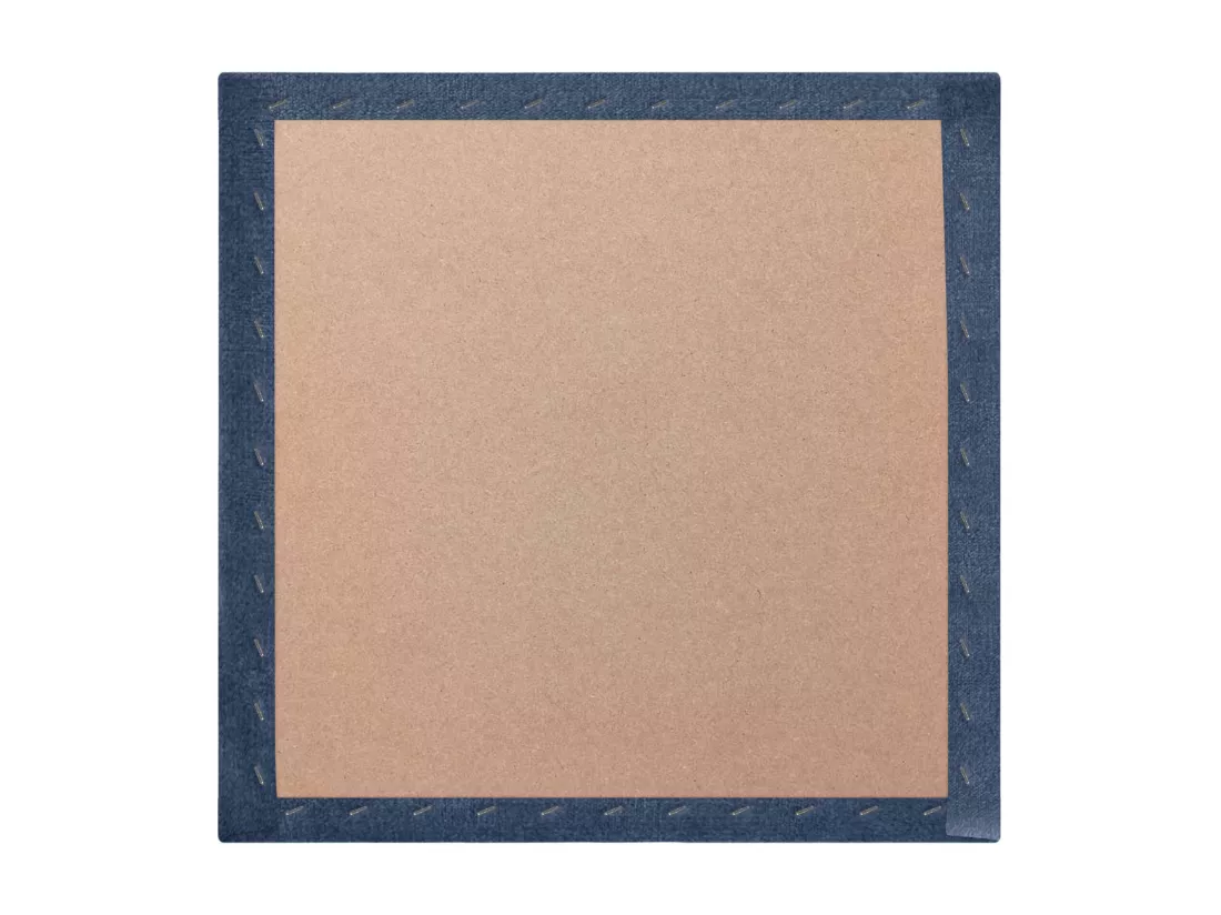 DHOME Lot de 1 Panneaux muraux en tissu auto-adhésifs Panneaux muraux absorbants acoustiques Protection contre les chocs (Bleu, 60x60cm, x1)