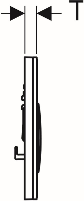 Geberit - Sigma 50 Round - Bedieningsplaat - Chroom / Betonlook
