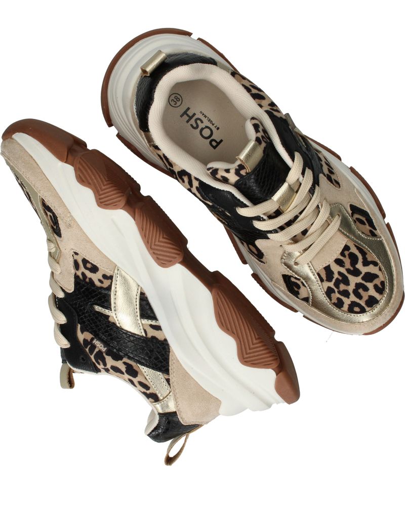 POSH by Poelman Sneakers Beige Dames