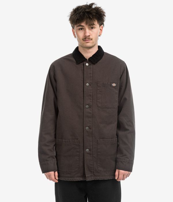 Dickies Duck High Pile Fleece Line Chore Jacke (dark brown)