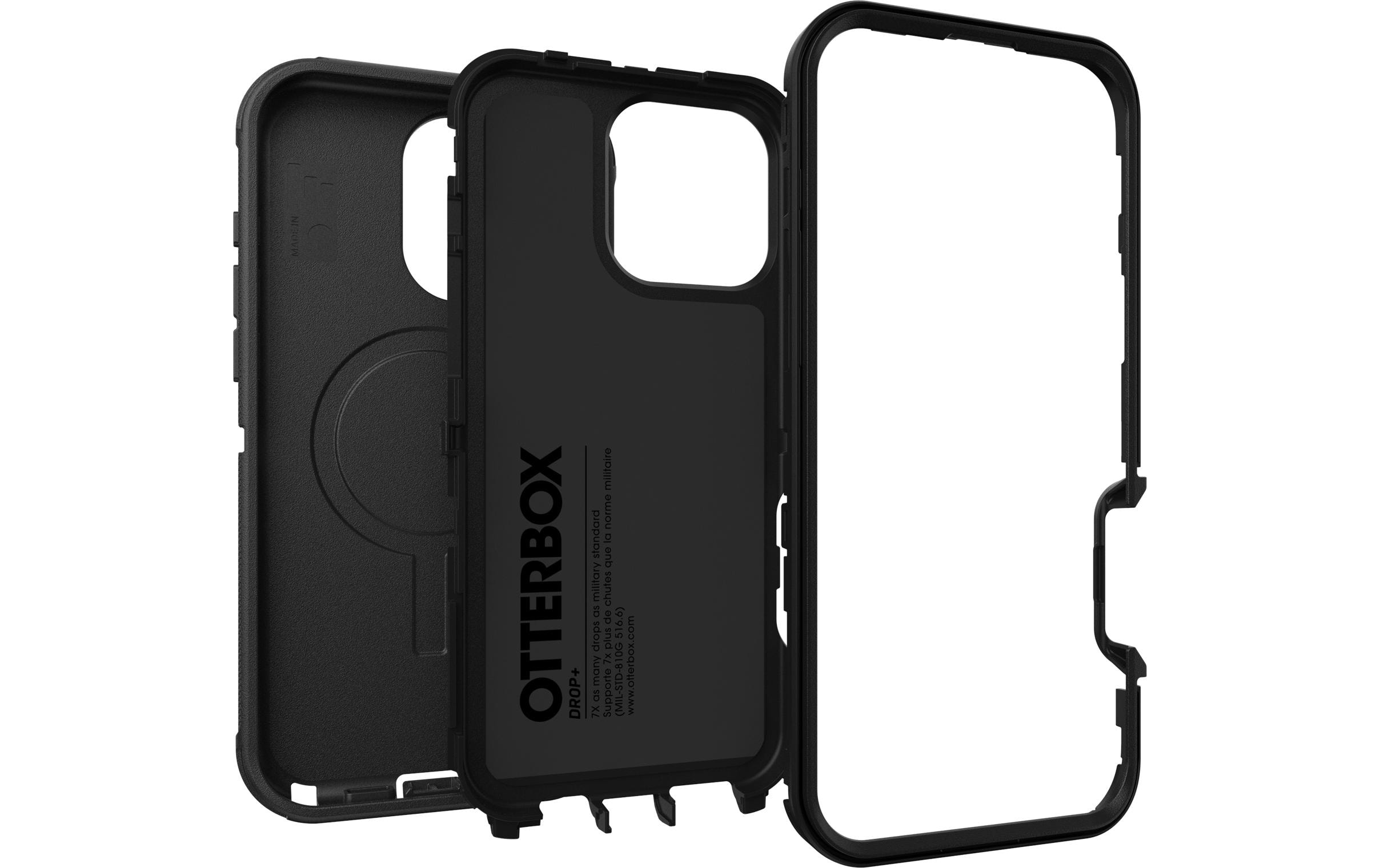 Back Cover Defender iPhone 16 Pro Max SchwarzSchutzhülle für das Apple iPhone 16 Pro Max