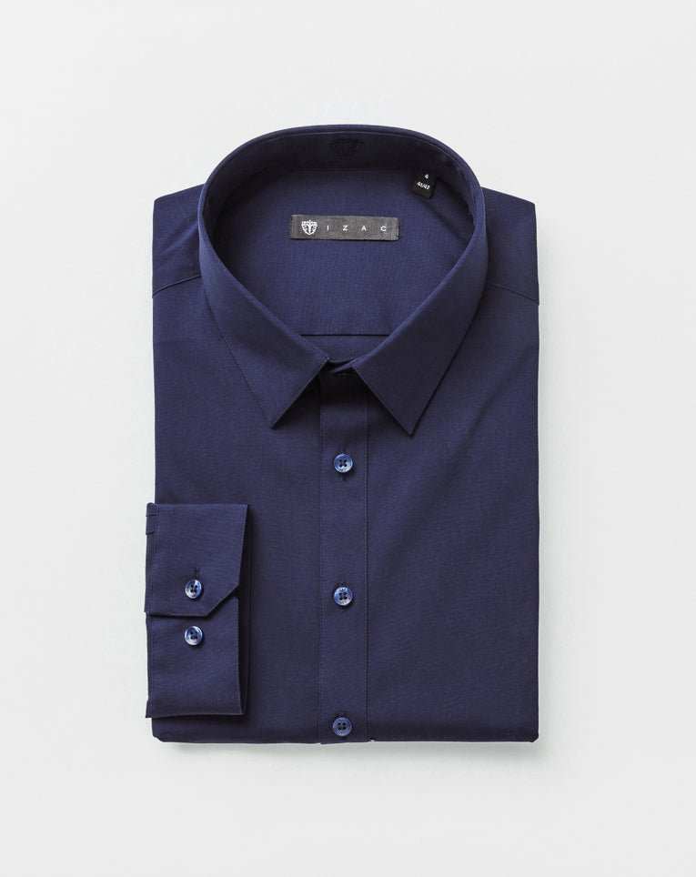 Chemise stretch marine foncé