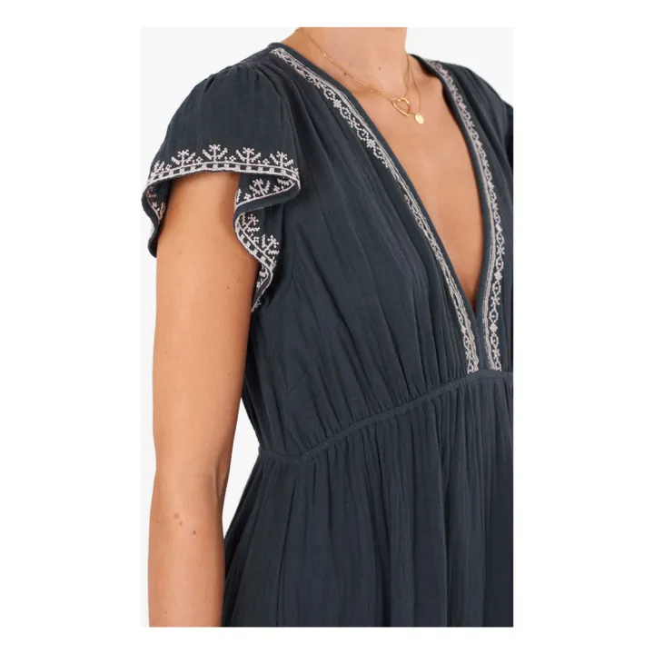 M.A.B.E. Robe Longue Cella  | Noir