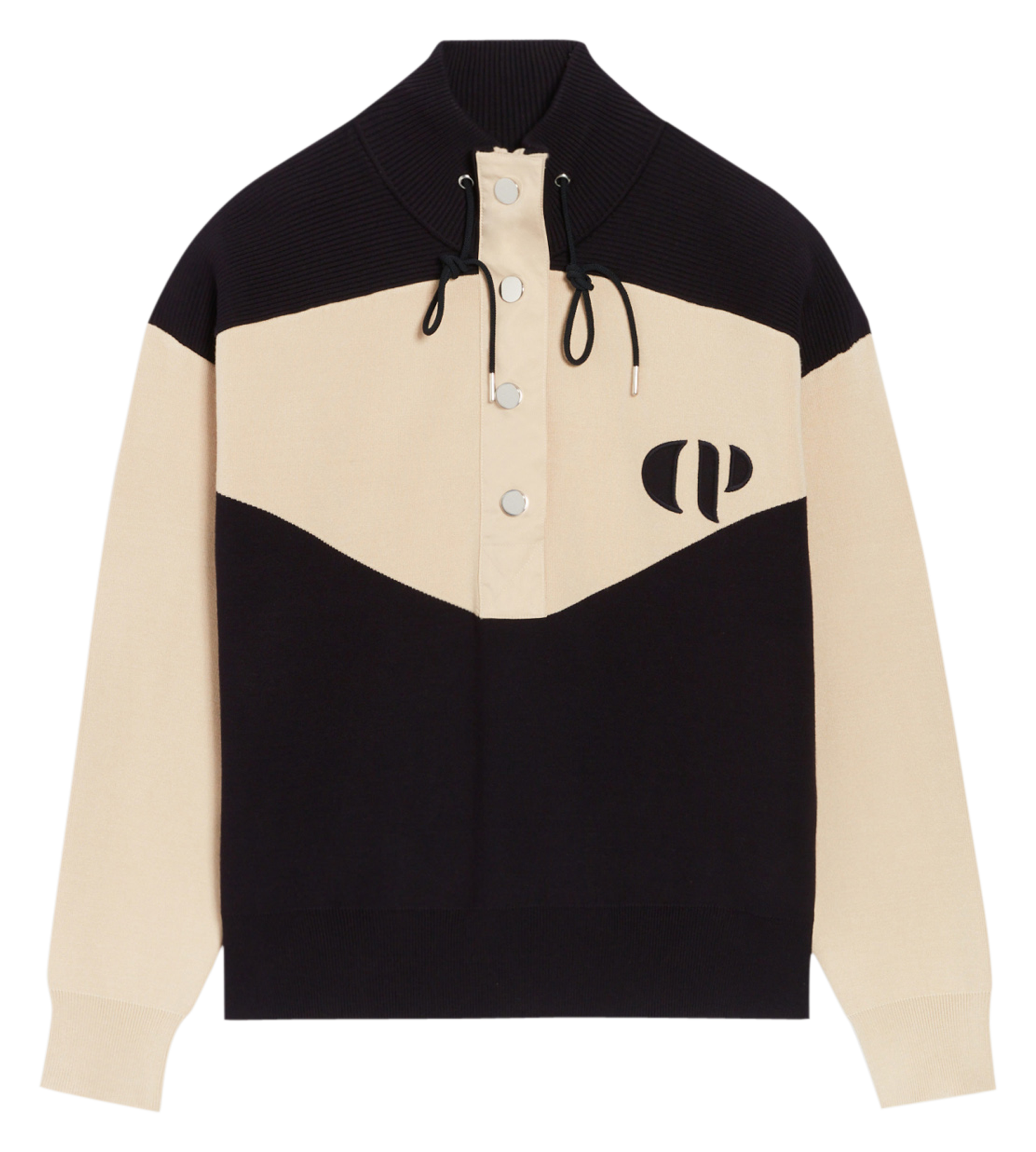 Sweat col montant| Bleu