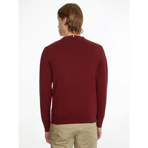 Tommy Hilfiger Pima Pullover, Deep Rouge, L